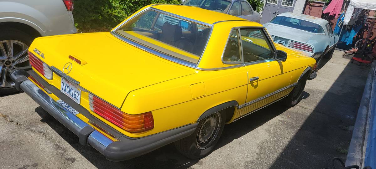 Mercedes-benz-380sl-1985-yellow