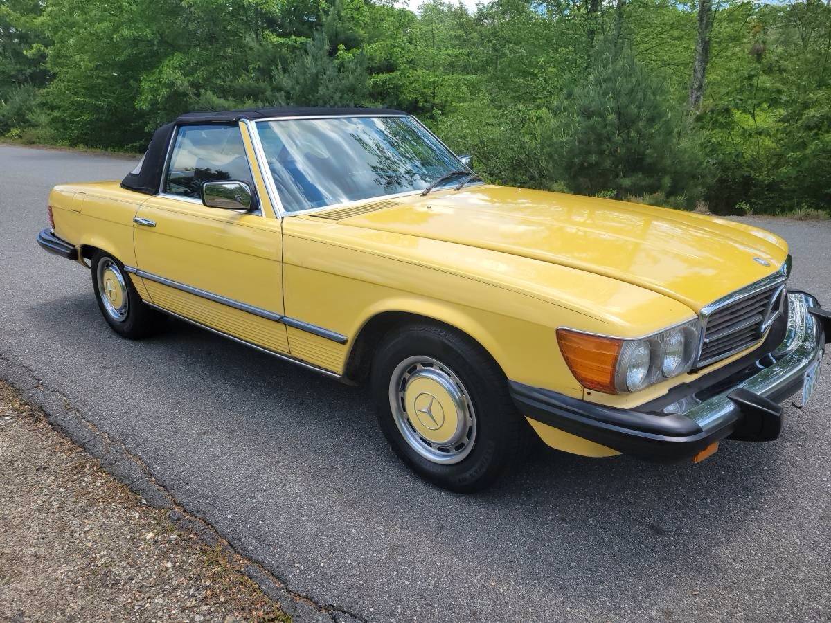 Mercedes-benz-450sl-1976-yellow-8