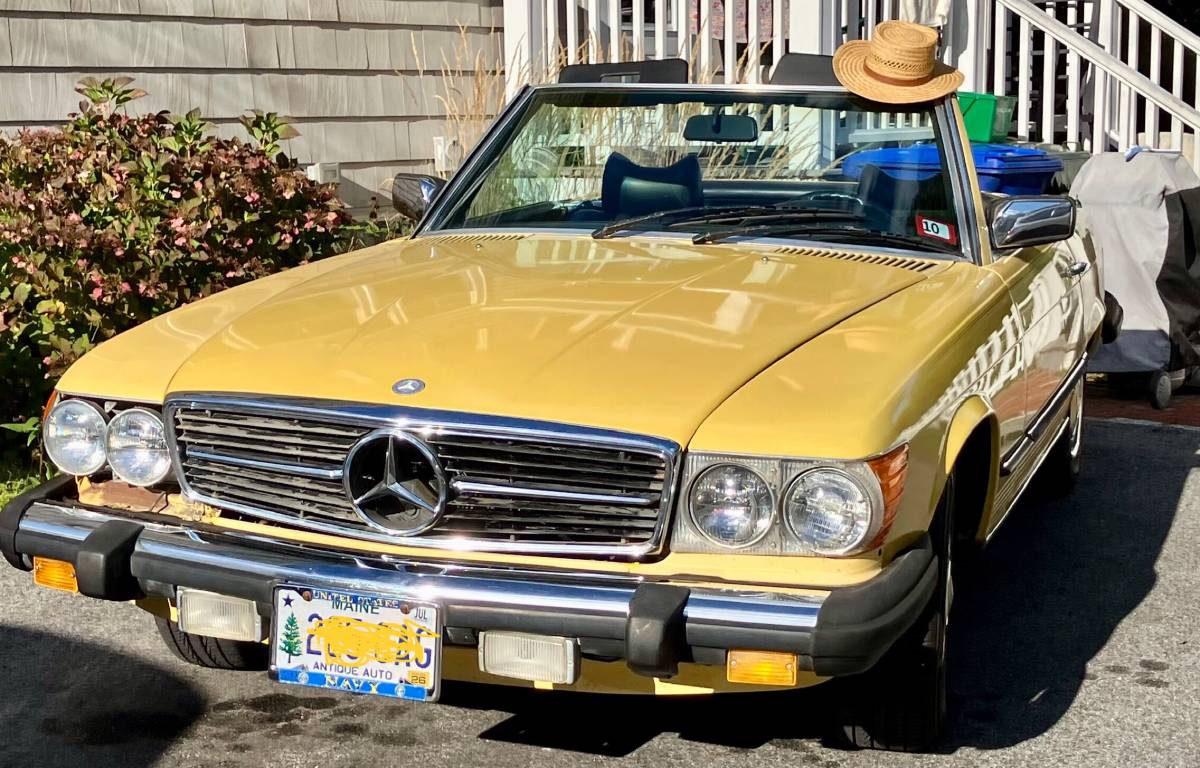 Mercedes-benz-450sl-1976-yellow