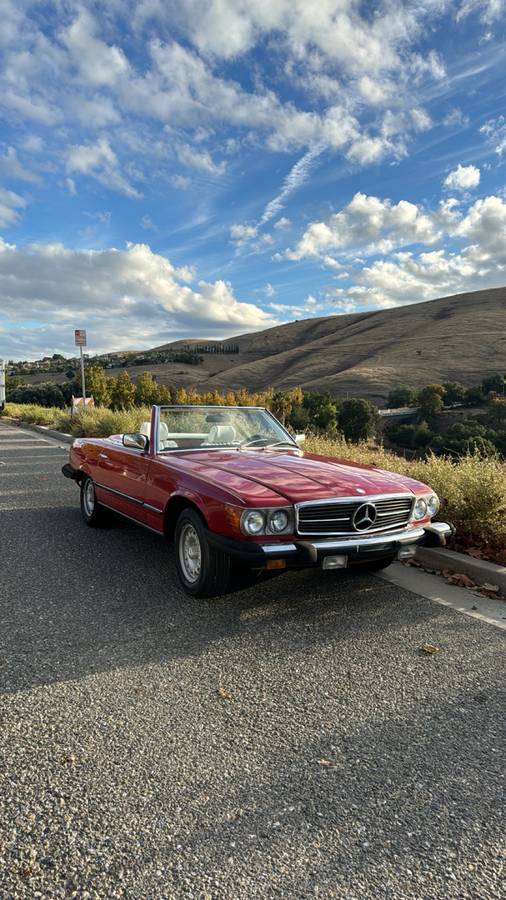 Mercedes-benz-450sl-1980-red