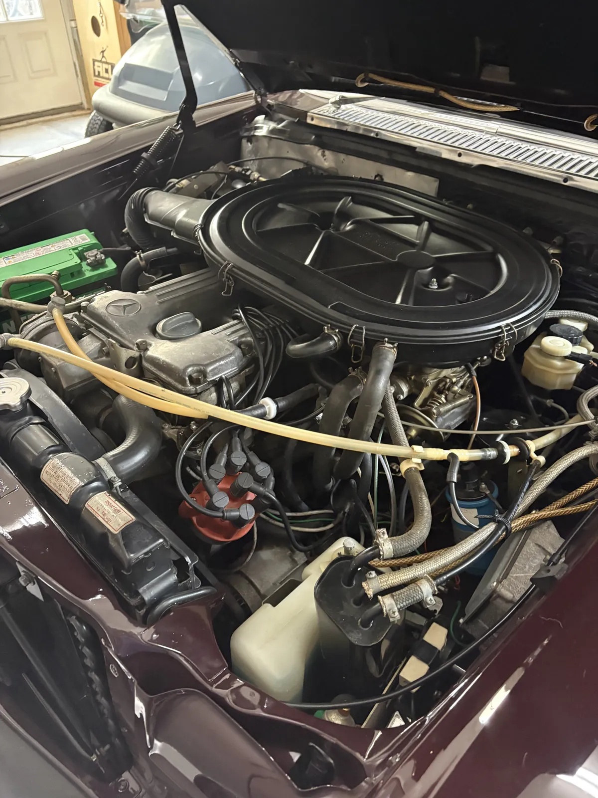 Mercedes-benz-C-class-1975-Burgundy-Tan-11