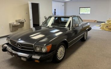 Mercedes-benz-Sl-class-1988-Dark-Gray-Burgundy-1