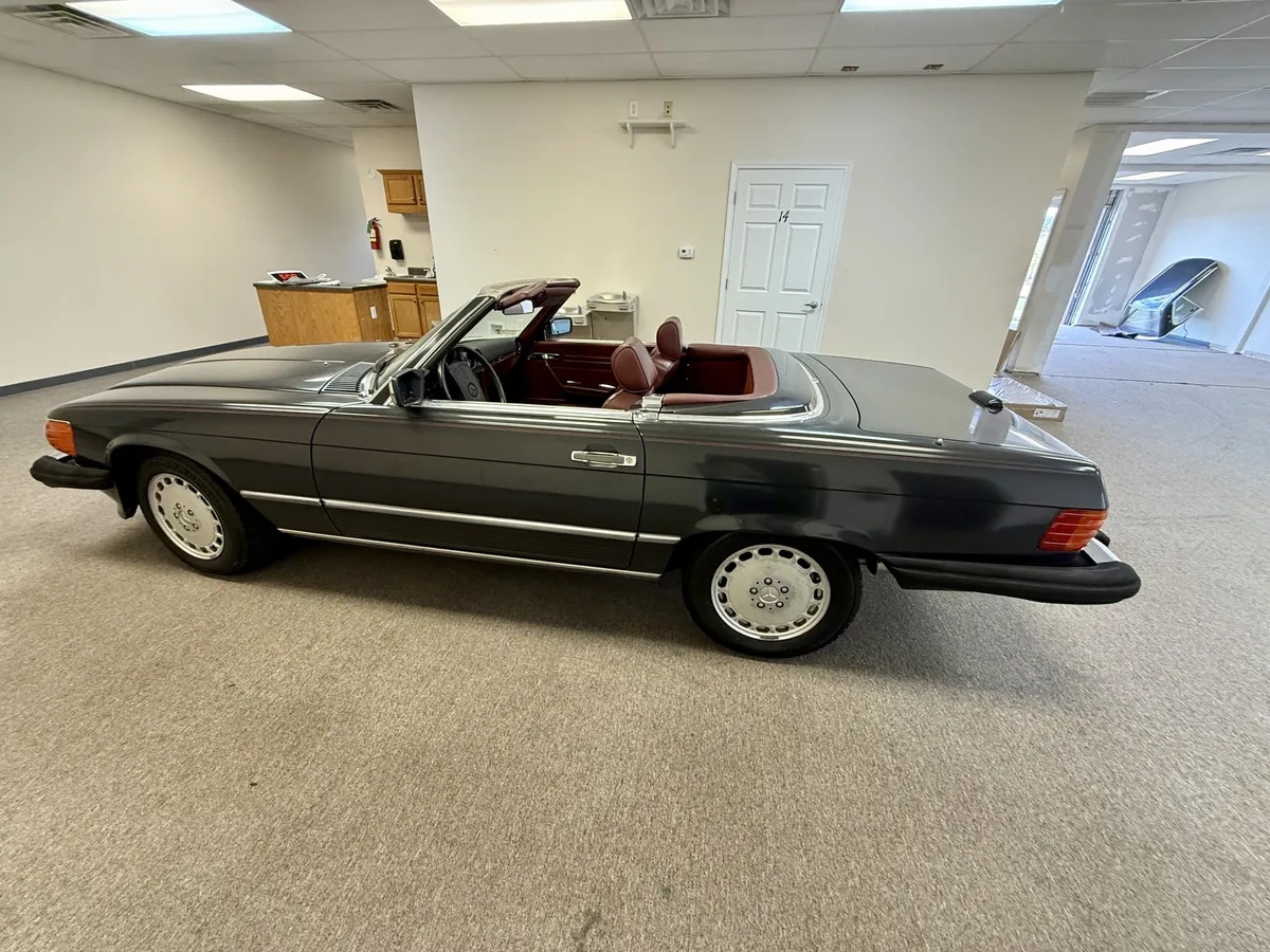 Mercedes-benz-Sl-class-1988-Dark-Gray-Burgundy-10