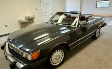 Mercedes-benz-Sl-class-1988-Dark-Gray-Burgundy-11