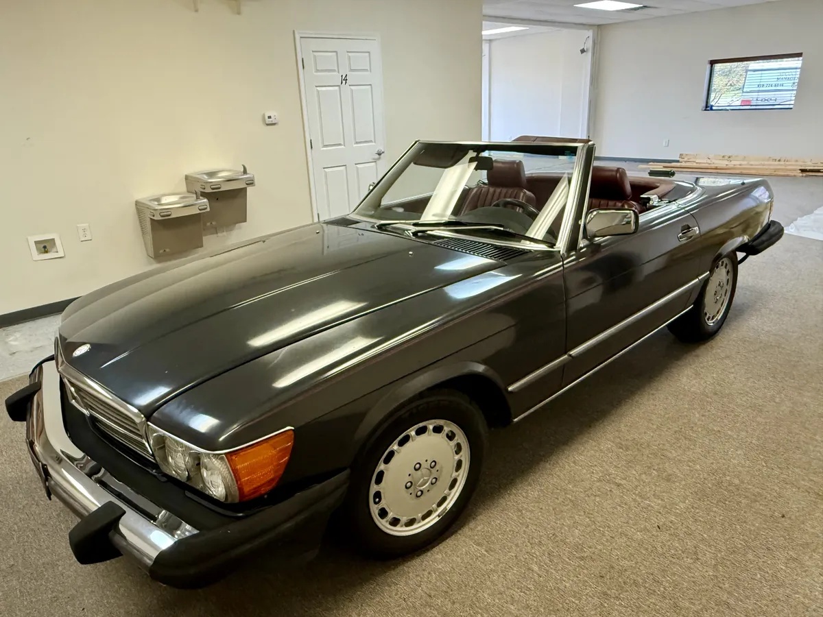 Mercedes-benz-Sl-class-1988-Dark-Gray-Burgundy-11