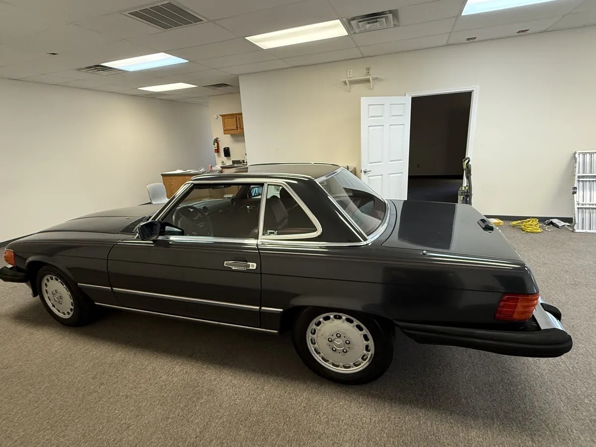 Mercedes-benz-Sl-class-1988-Dark-Gray-Burgundy-2