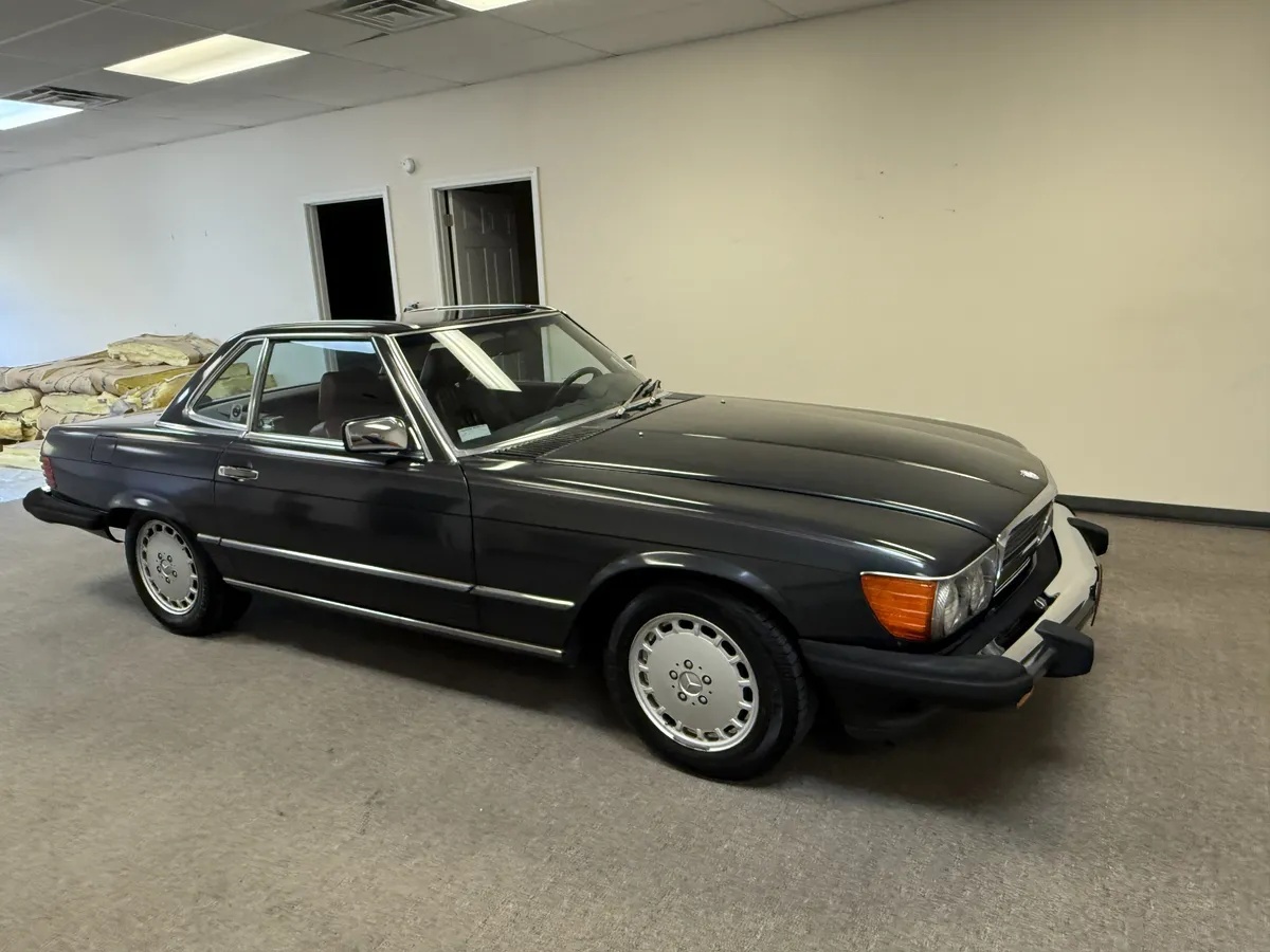 Mercedes-benz-Sl-class-1988-Dark-Gray-Burgundy-3