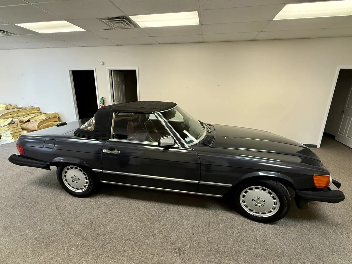 Mercedes-benz-Sl-class-1988-Dark-Gray-Burgundy-4