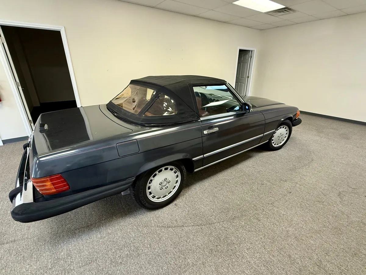 Mercedes-benz-Sl-class-1988-Dark-Gray-Burgundy-5