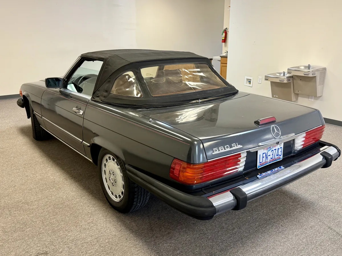 Mercedes-benz-Sl-class-1988-Dark-Gray-Burgundy-7