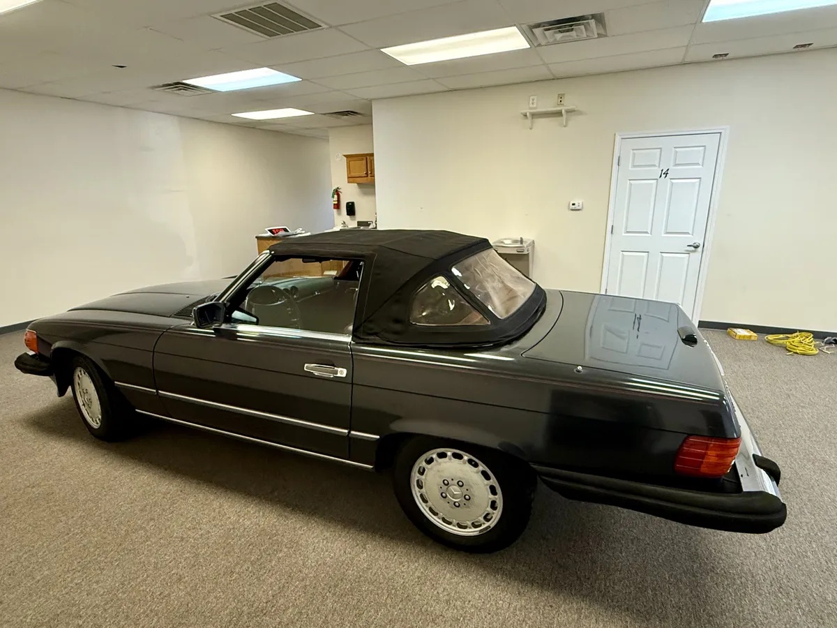 Mercedes-benz-Sl-class-1988-Dark-Gray-Burgundy-8