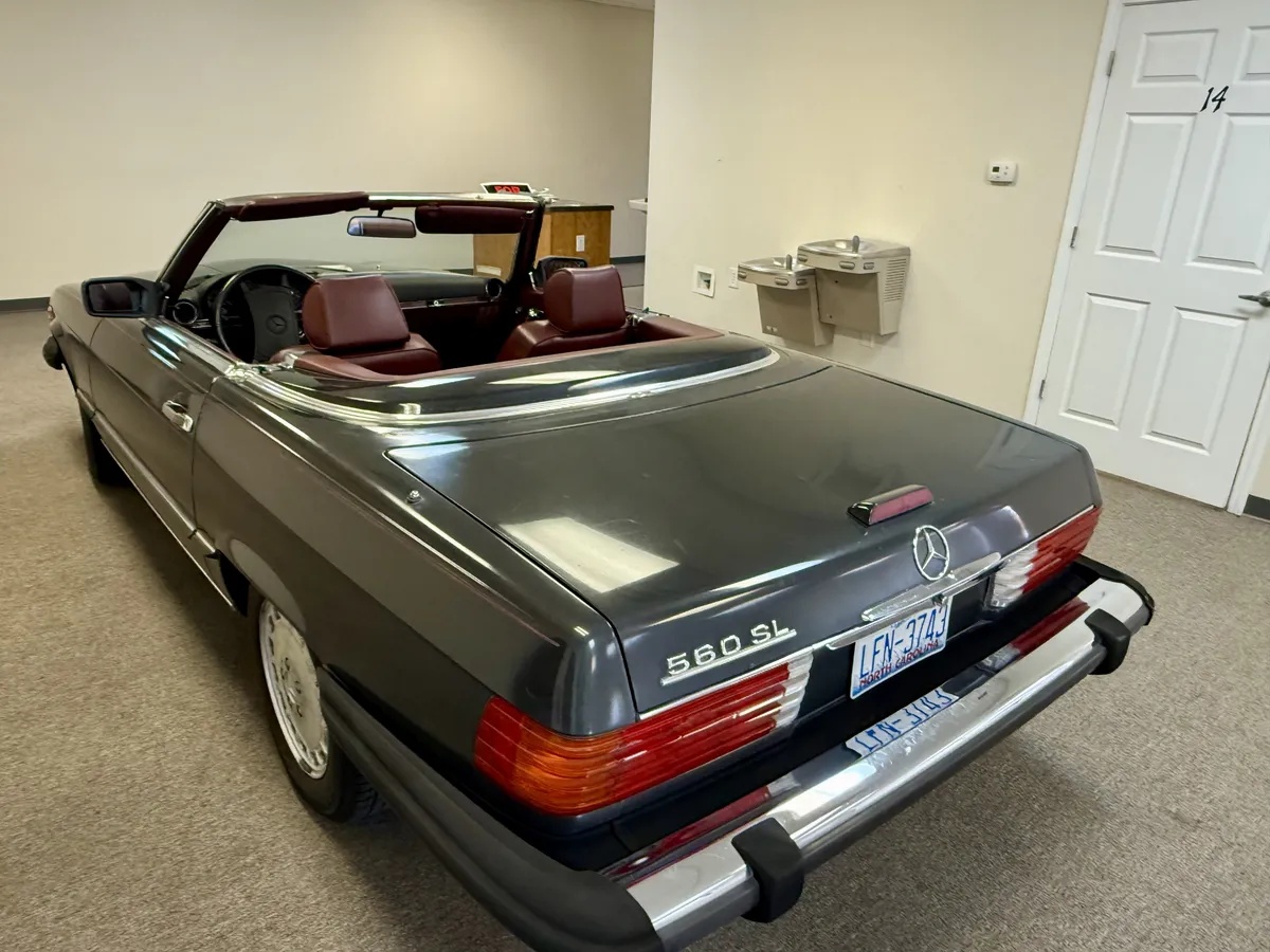 Mercedes-benz-Sl-class-1988-Dark-Gray-Burgundy-9