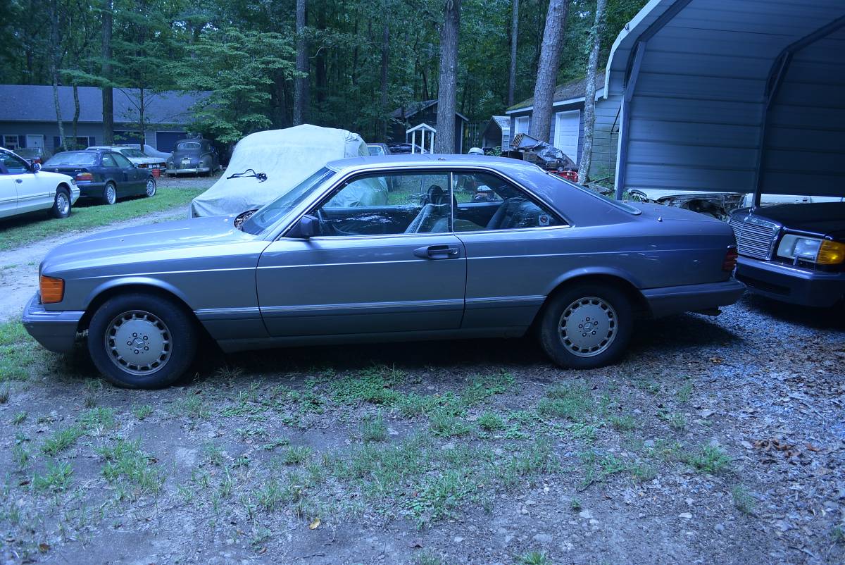 Mercedes-benz-s-class-sec560-1990-grey-1