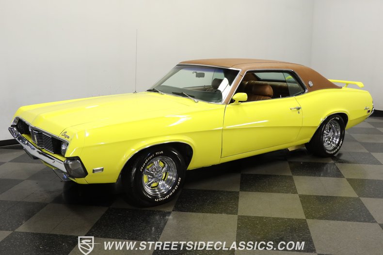 Mercury-Cougar-1969-Yellow-Saddle-Leather-4