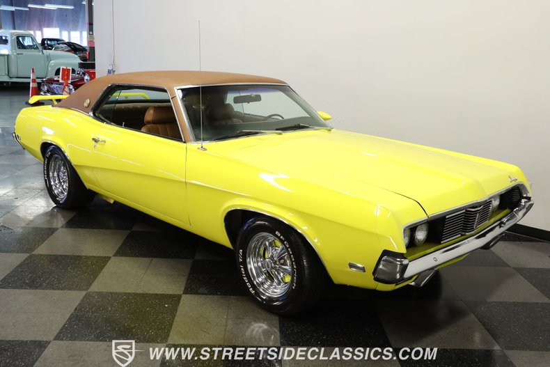 Mercury-Cougar-1969-Yellow-Saddle-Leather-8