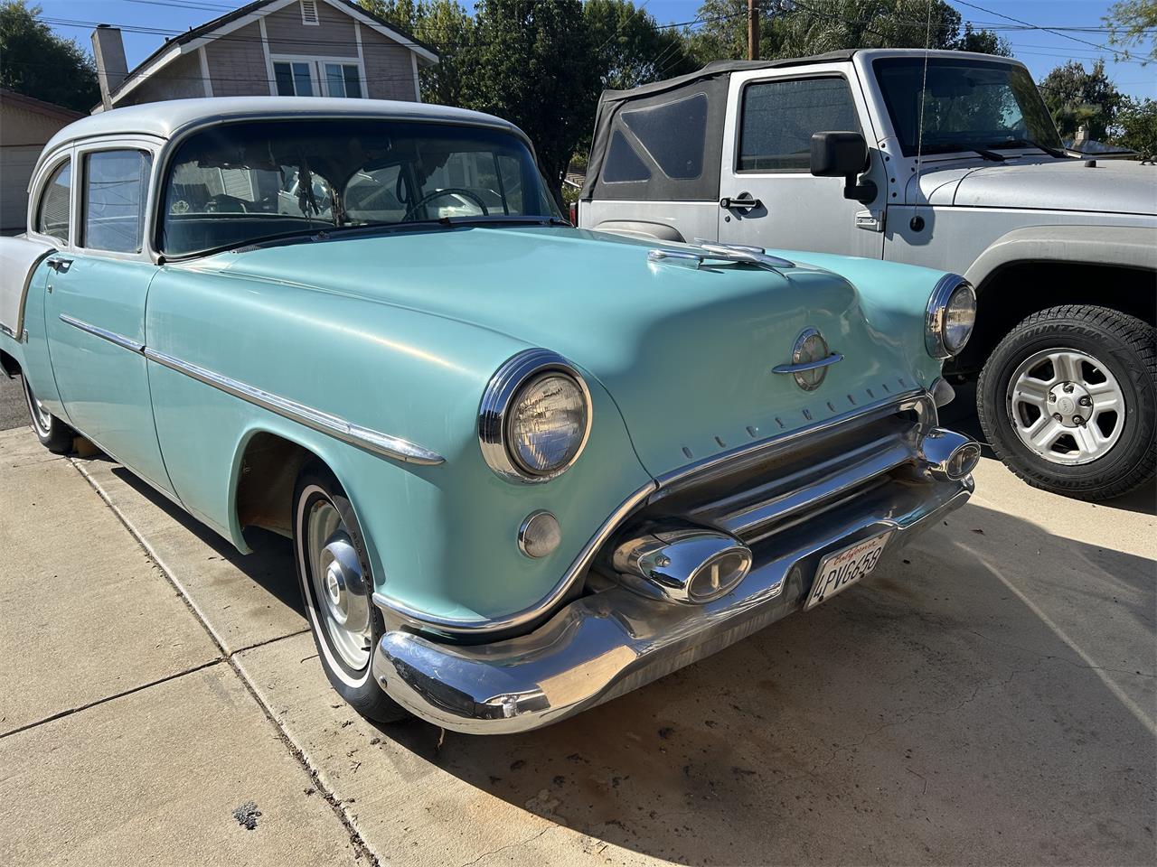 Oldsmobile-88-1954-Whiteblue-Used-1