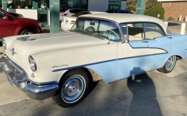Oldsmobile-Super-88-1955-Blue-And-White-Blue-And-White