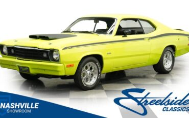 Plymouth-Duster-1973-Light-Green-Black