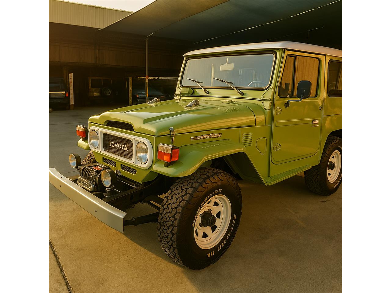 Toyota-Land-cruiser-1980-Green-Black-and-Green-1