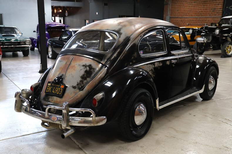 Volkswagen-Beetle-1958-Black-Red-29