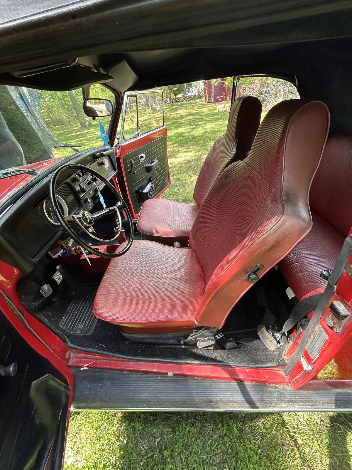 Volkswagen-Super-beetle-1971-Red-Red-5