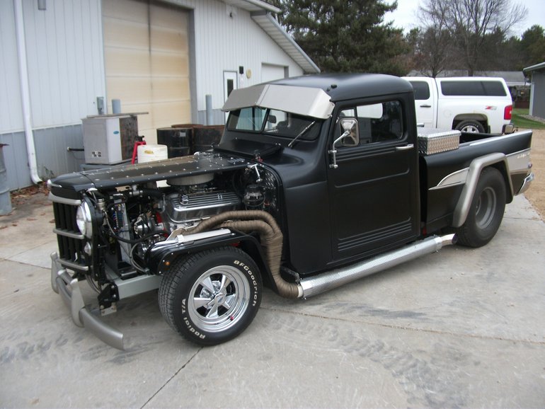 Willys-Pickup-1954-Matte-Black-Grey
