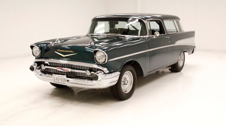 Chevrolet-150-1957-Green-Black-49