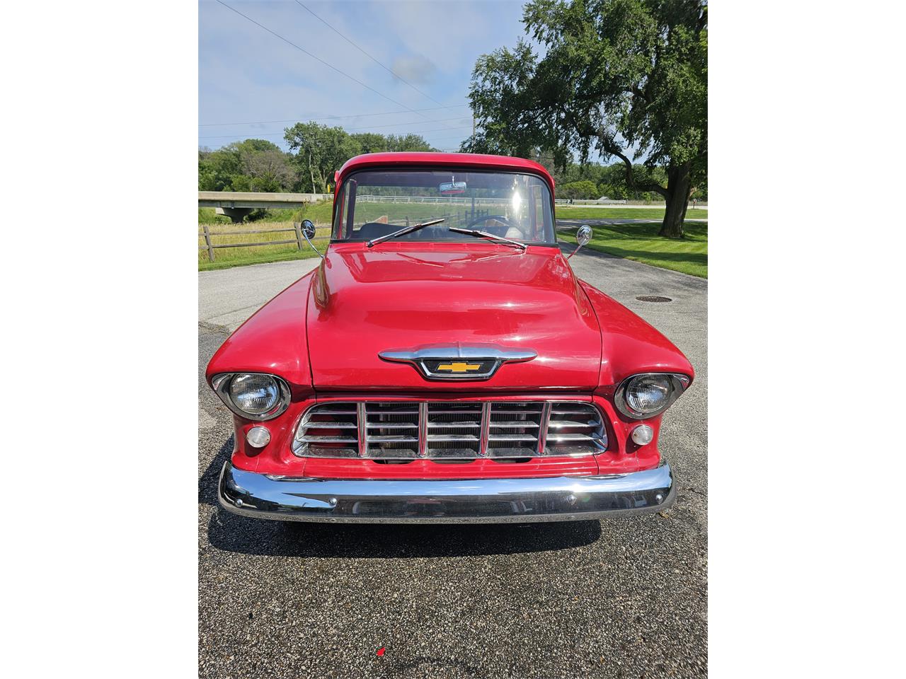 Chevrolet-3100-1955-Red-Red-2