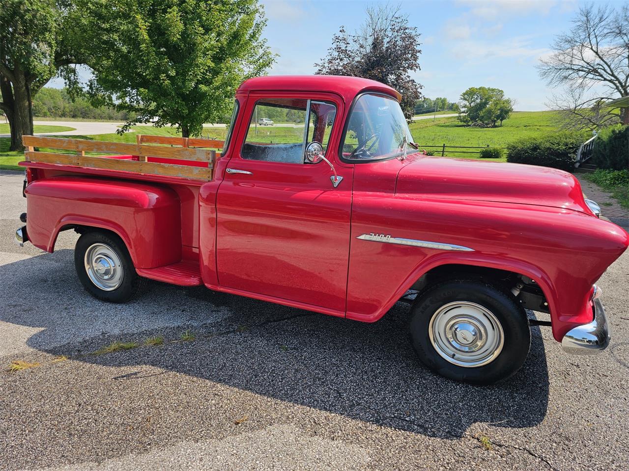 Chevrolet-3100-1955-Red-Red-3