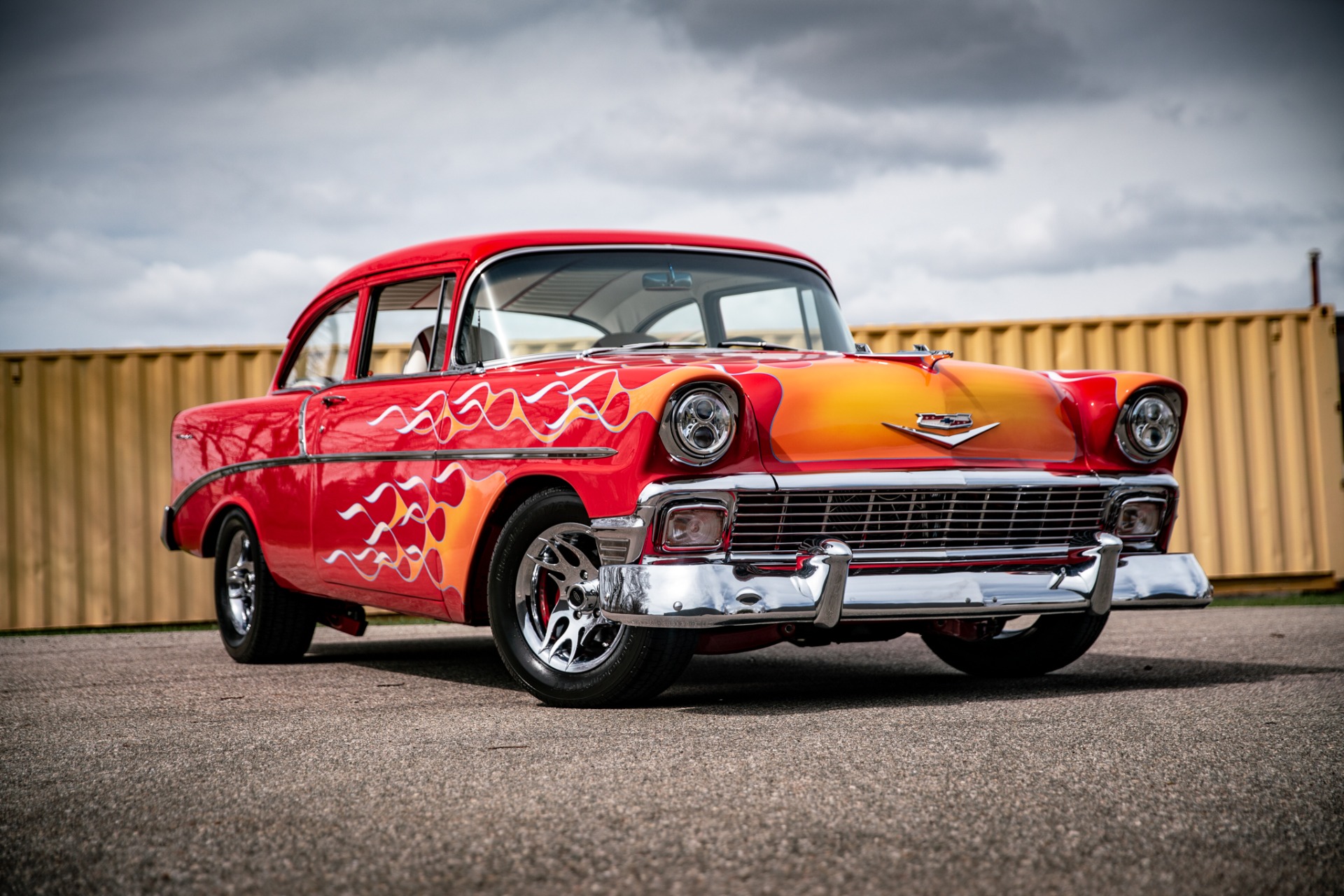 Chevrolet-Bel-air-1956-Red-Red-1