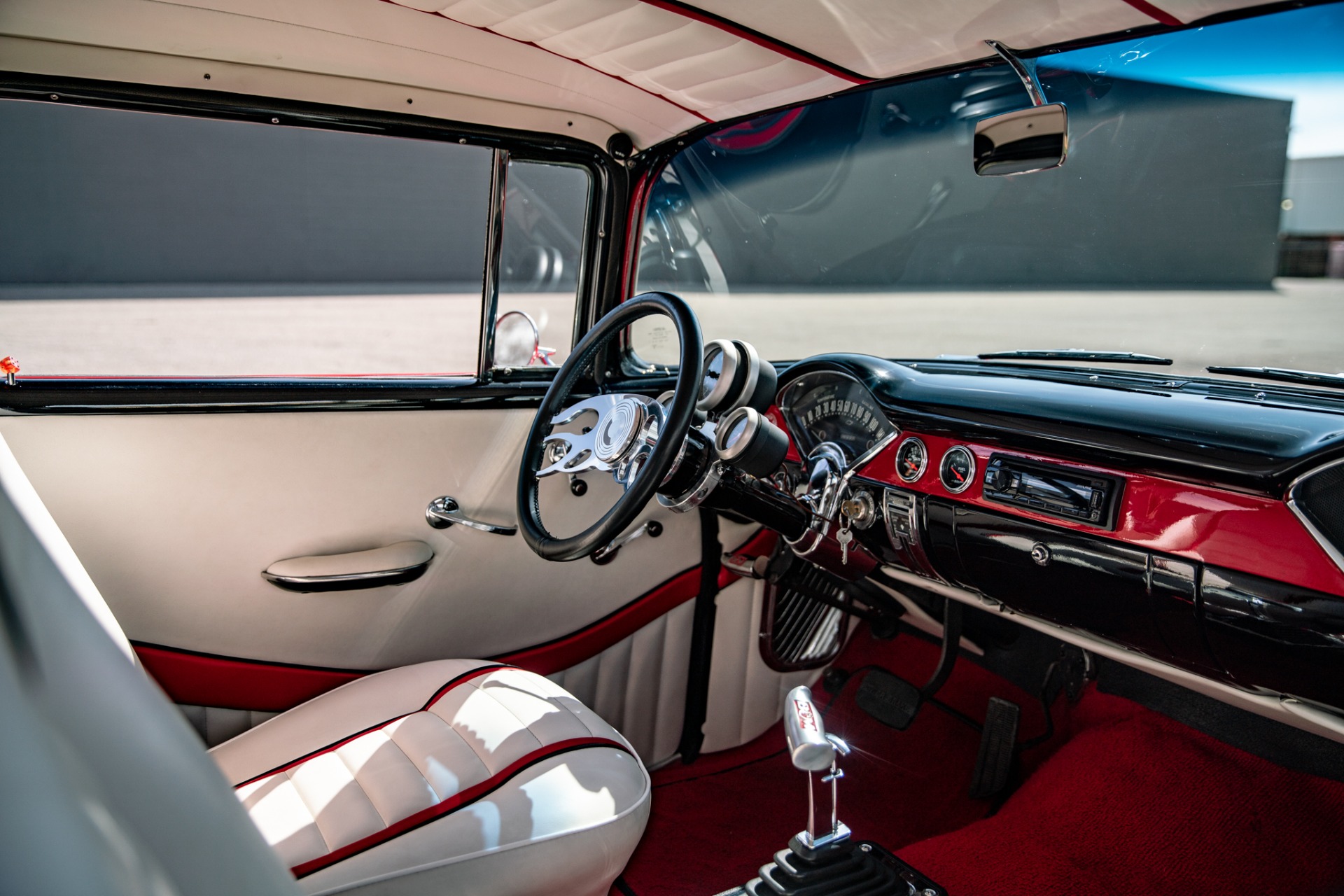 Chevrolet-Bel-air-1956-Red-Red-15