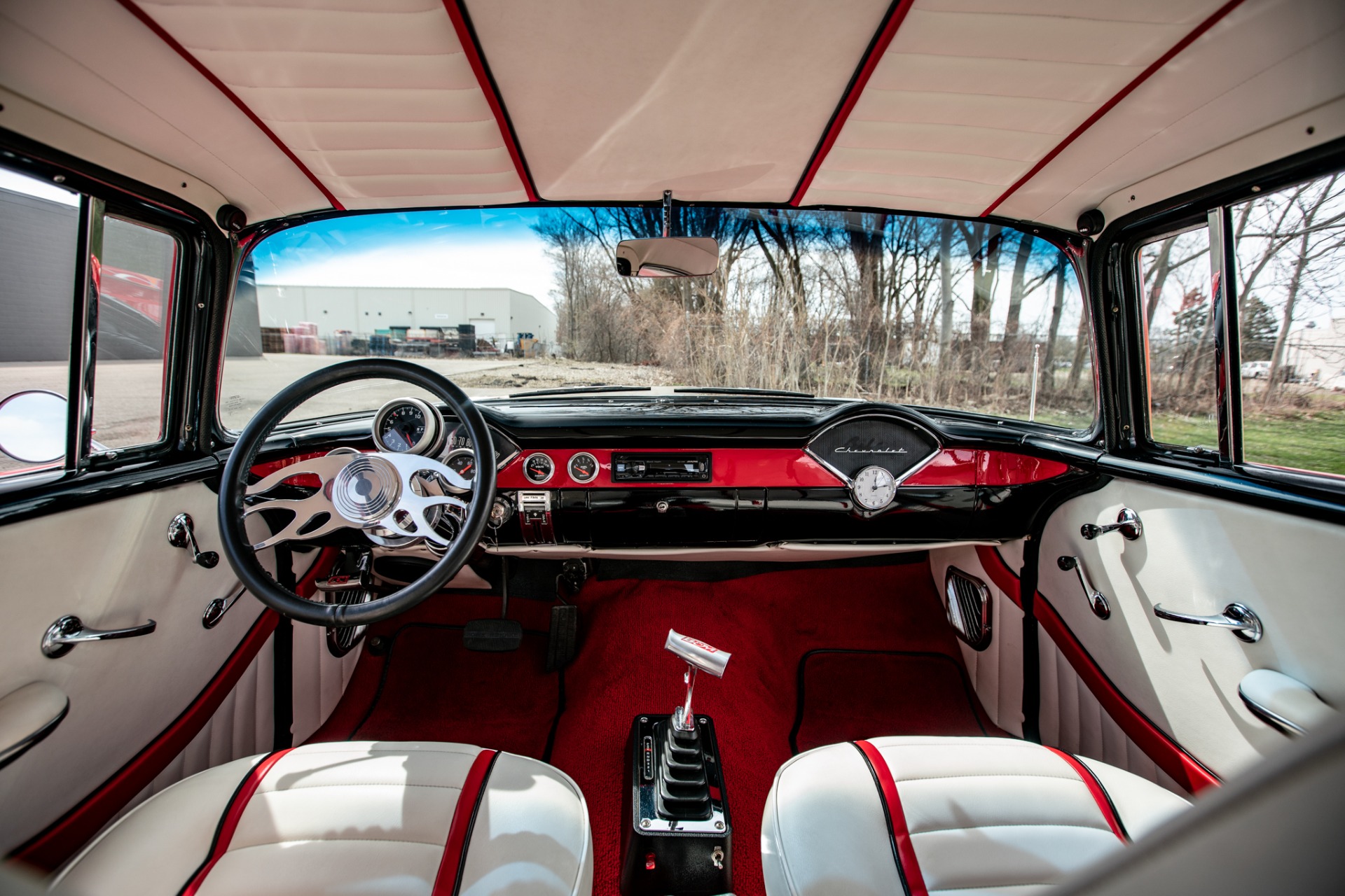Chevrolet-Bel-air-1956-Red-Red-16