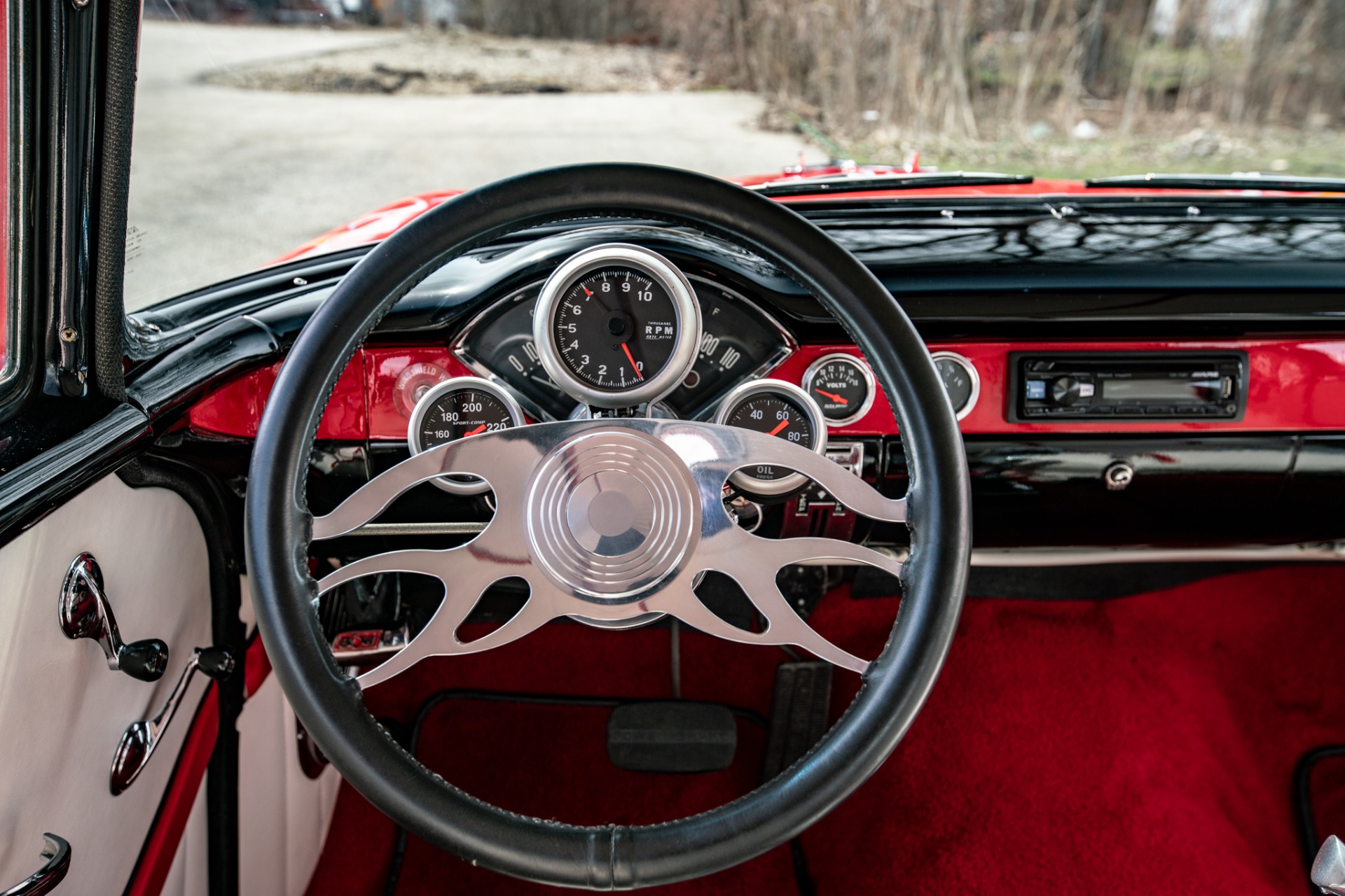Chevrolet-Bel-air-1956-Red-Red-17
