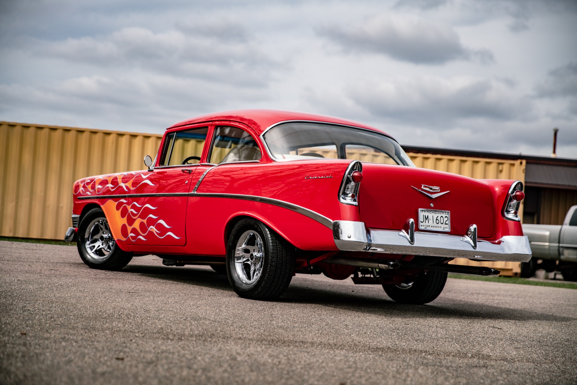 Chevrolet-Bel-air-1956-Red-Red-21