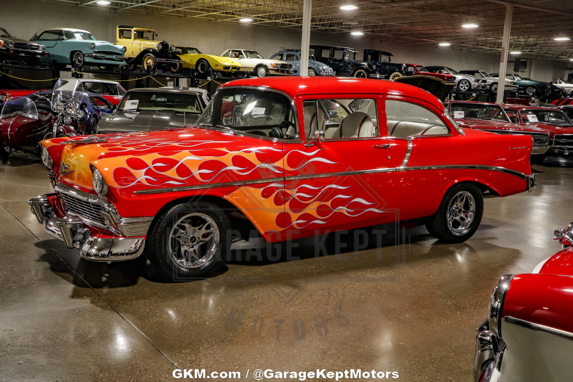 Chevrolet-Bel-air-1956-Red-Red-22
