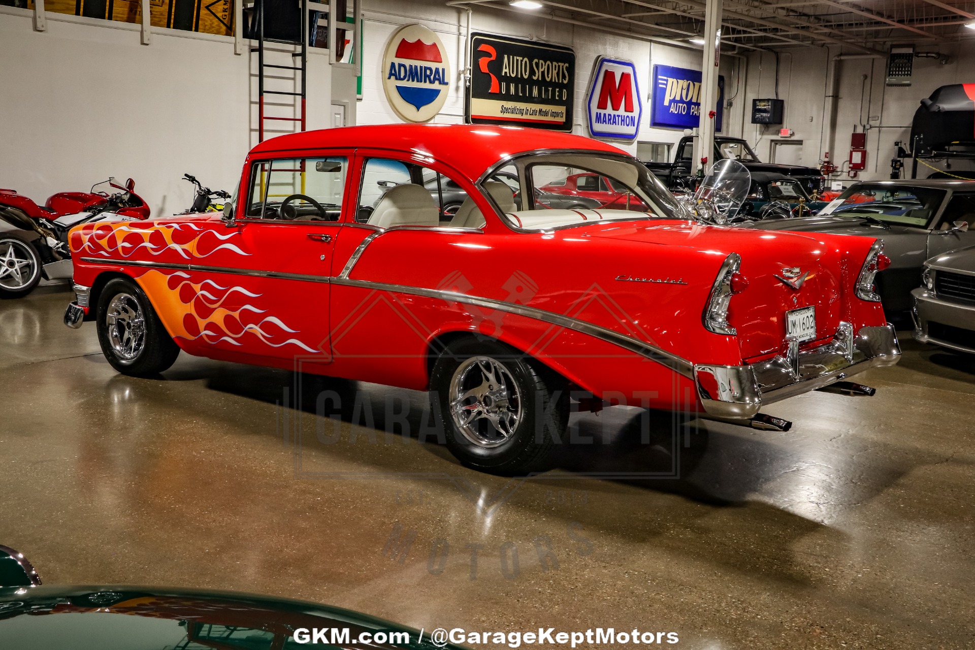 Chevrolet-Bel-air-1956-Red-Red-24