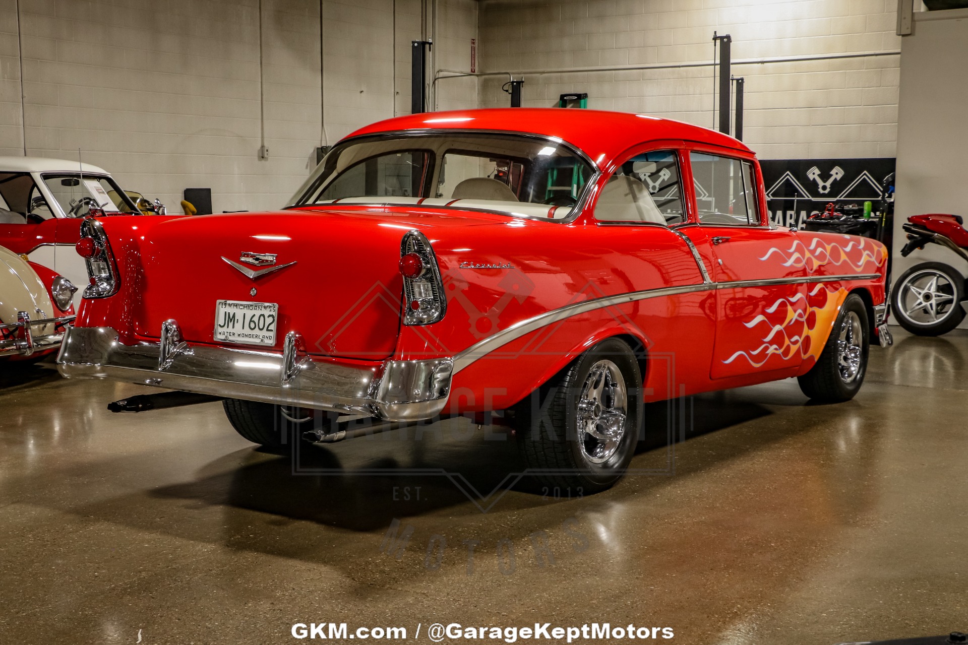 Chevrolet-Bel-air-1956-Red-Red-25