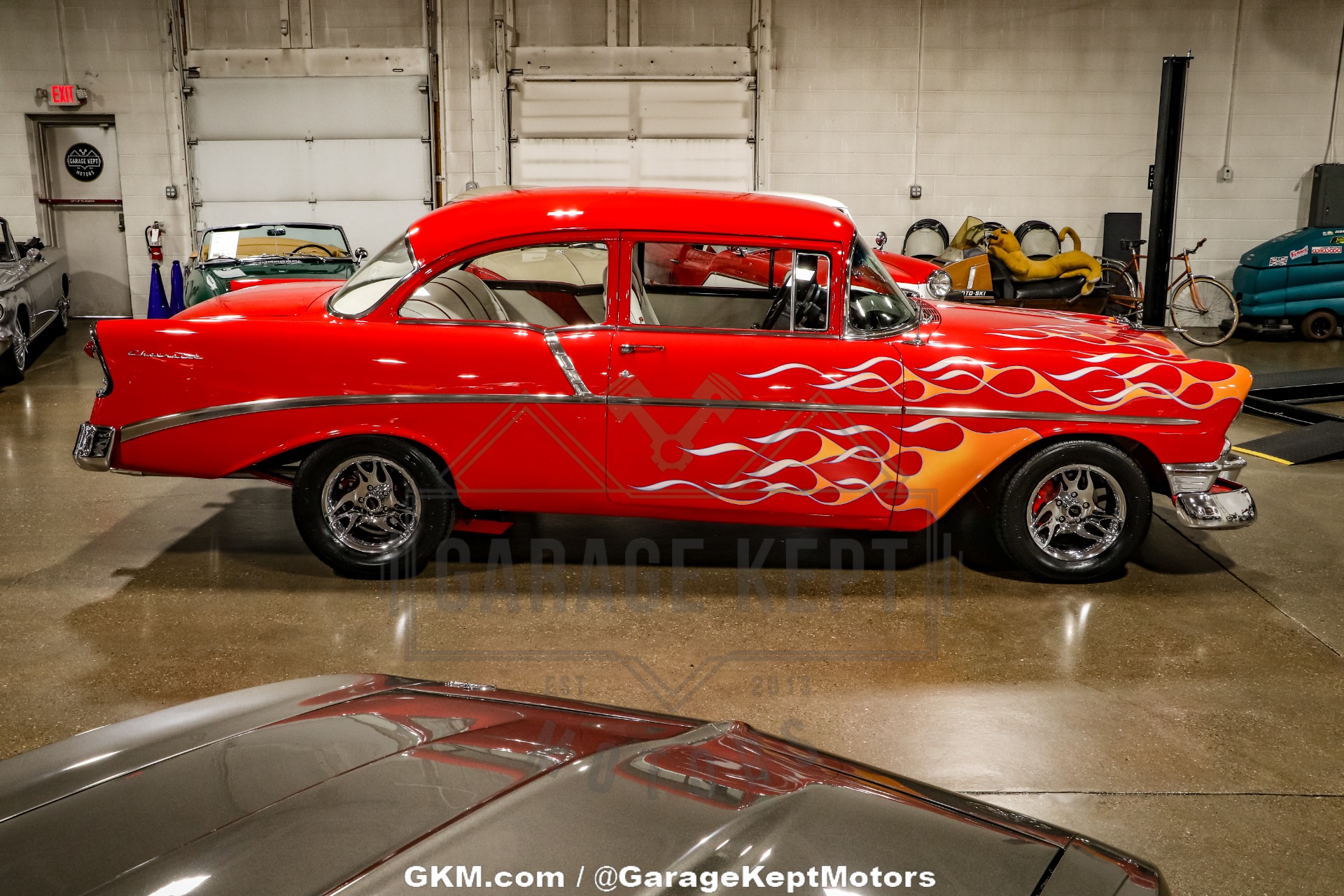Chevrolet-Bel-air-1956-Red-Red-27