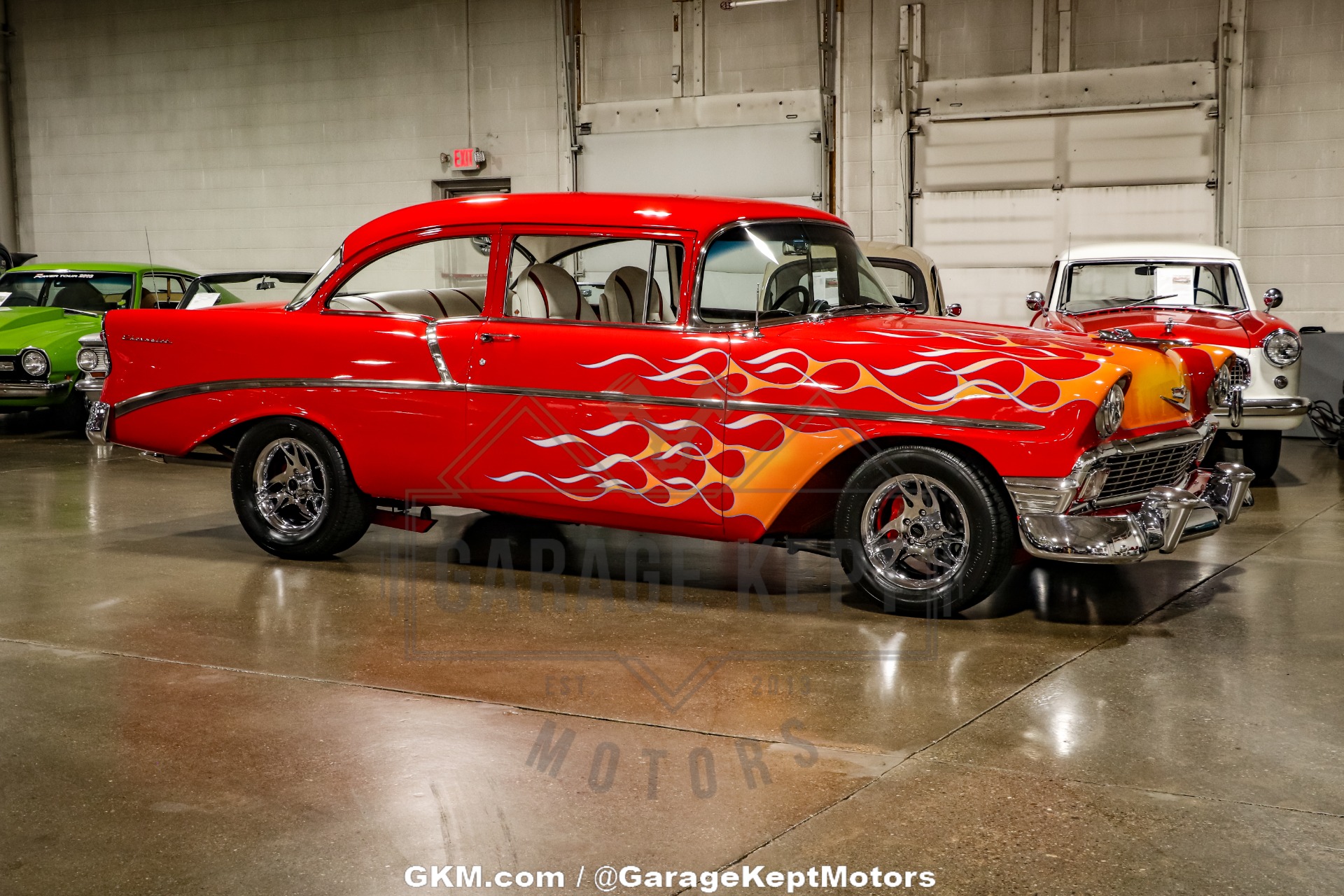 Chevrolet-Bel-air-1956-Red-Red-28