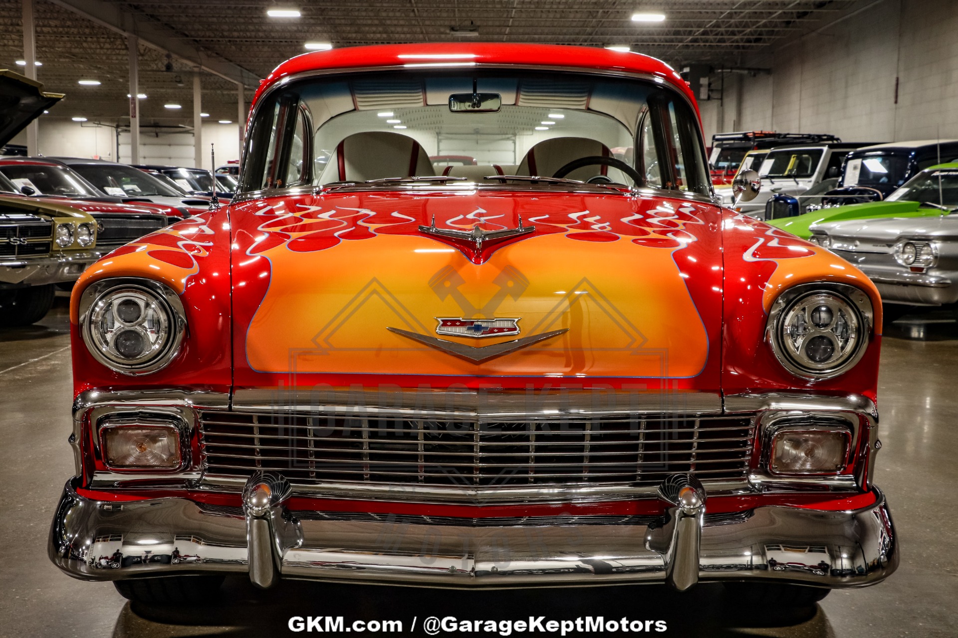 Chevrolet-Bel-air-1956-Red-Red-32