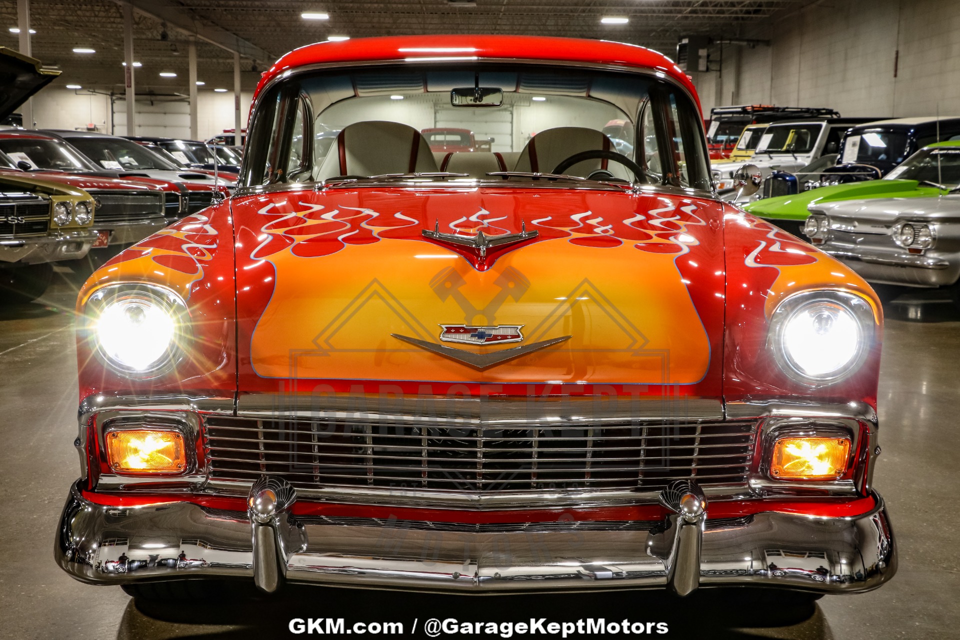 Chevrolet-Bel-air-1956-Red-Red-33