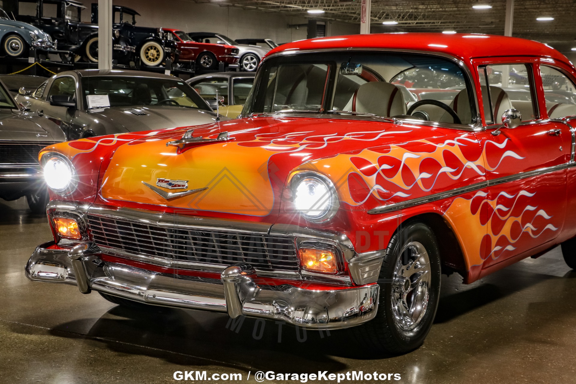 Chevrolet-Bel-air-1956-Red-Red-34