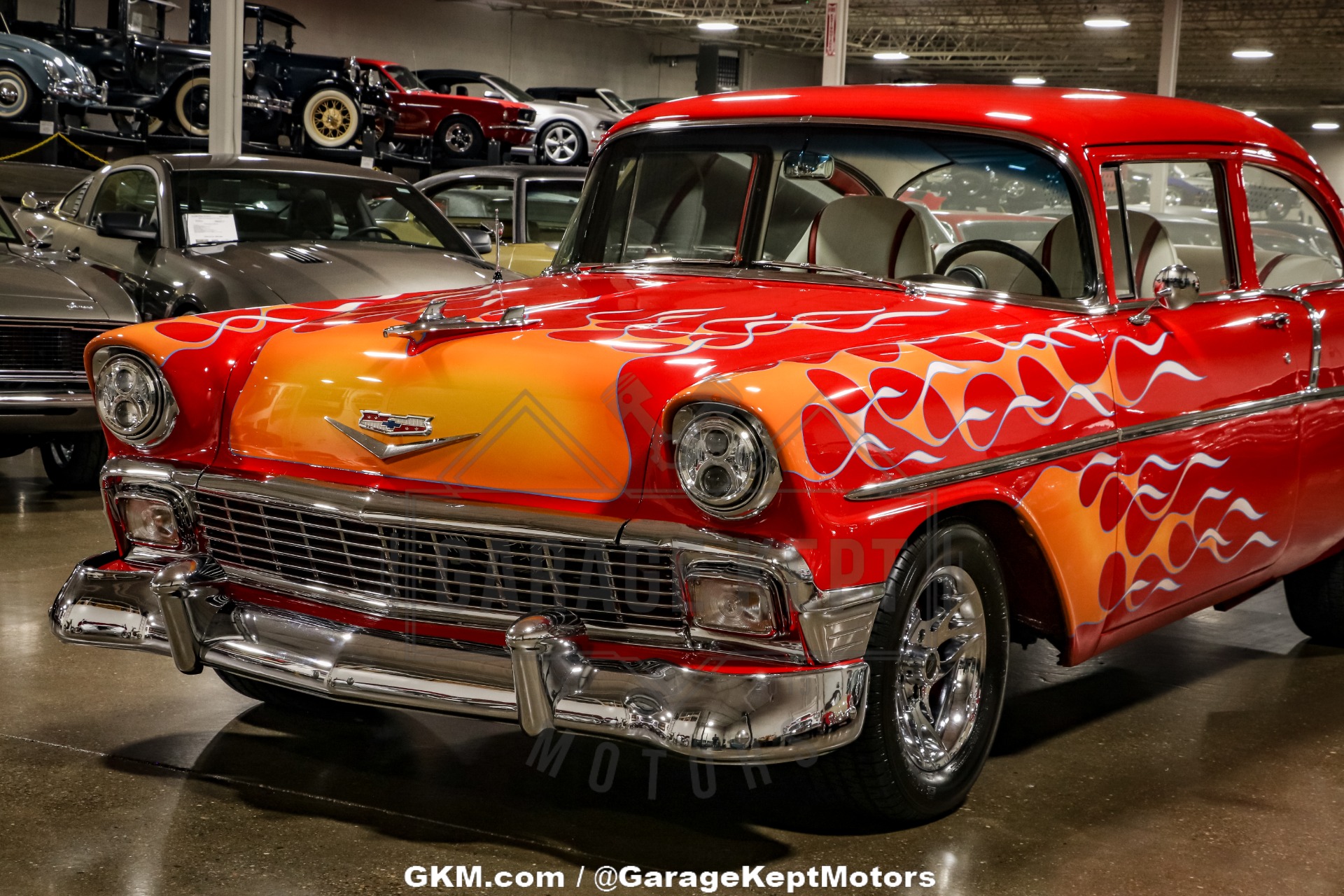 Chevrolet-Bel-air-1956-Red-Red-35
