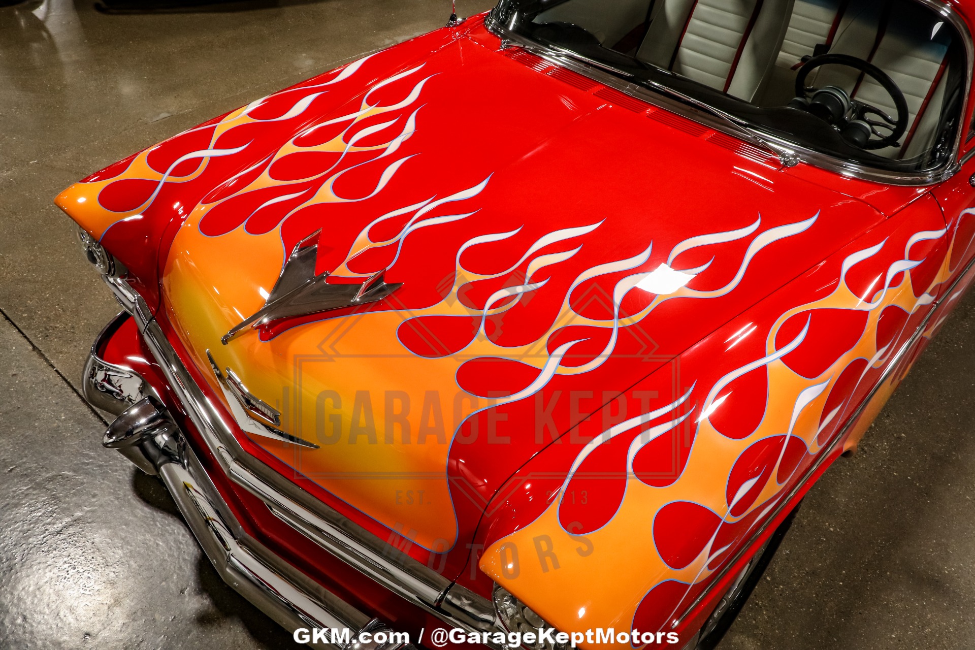 Chevrolet-Bel-air-1956-Red-Red-36