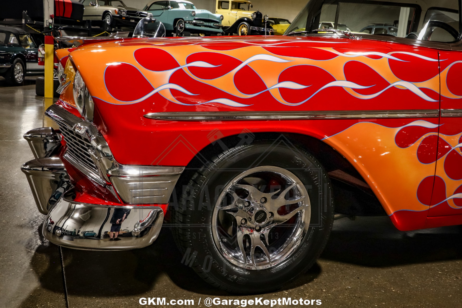 Chevrolet-Bel-air-1956-Red-Red-45