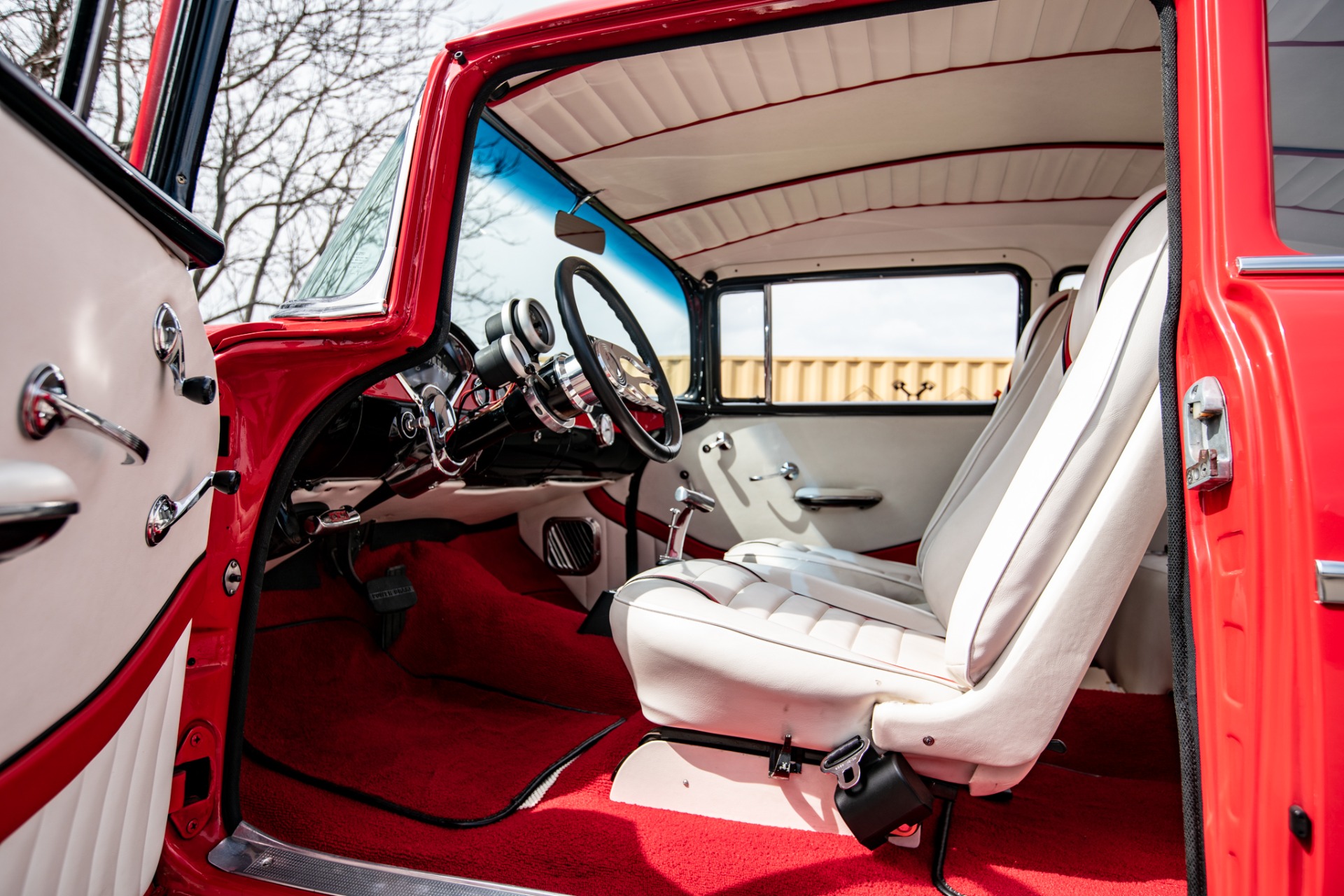Chevrolet-Bel-air-1956-Red-Red-48