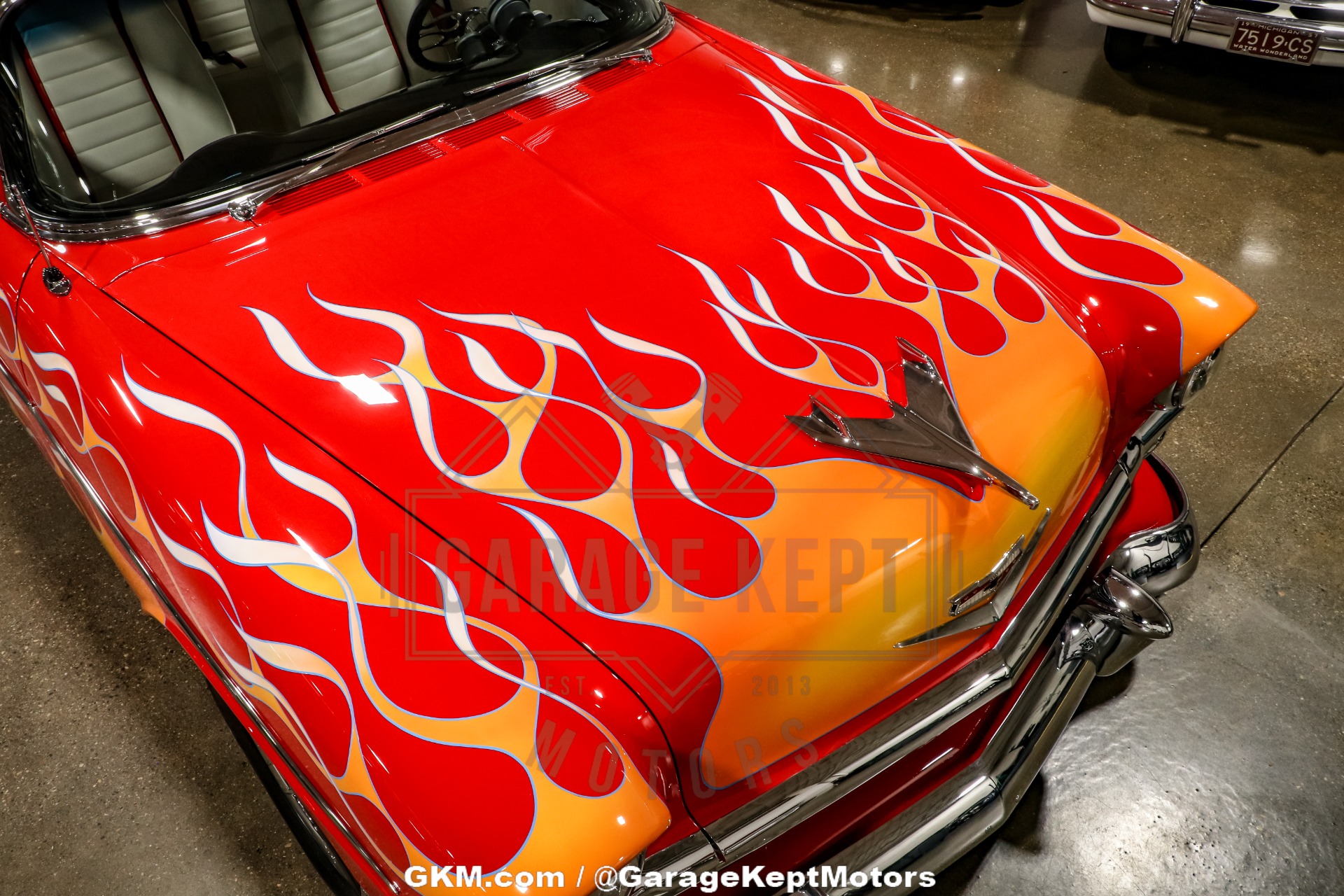 Chevrolet-Bel-air-1956-Red-Red-49