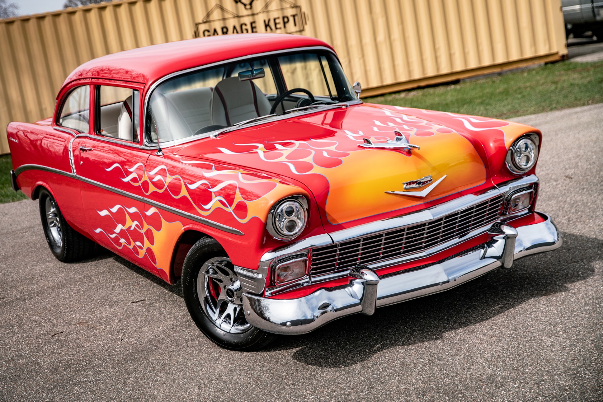Chevrolet-Bel-air-1956-Red-Red-9