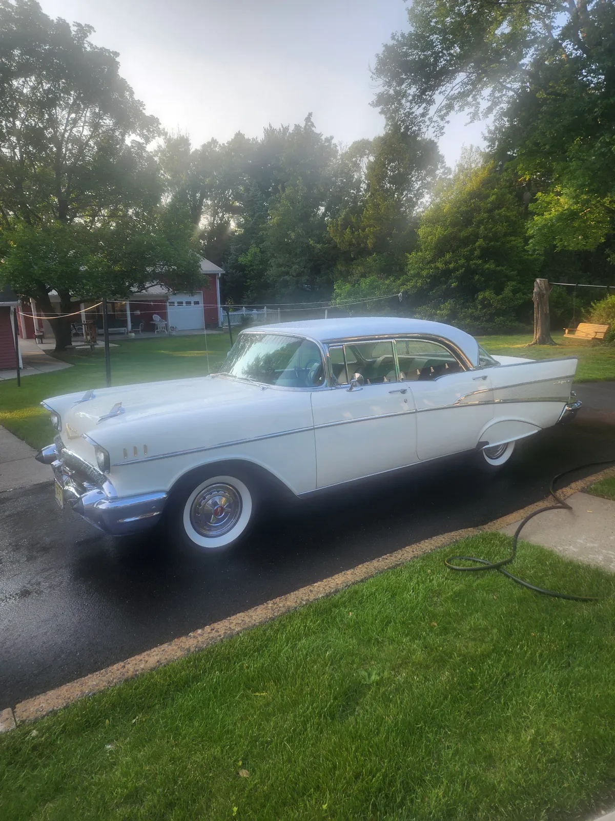 Chevrolet-Bel-air-1957-White-Gray