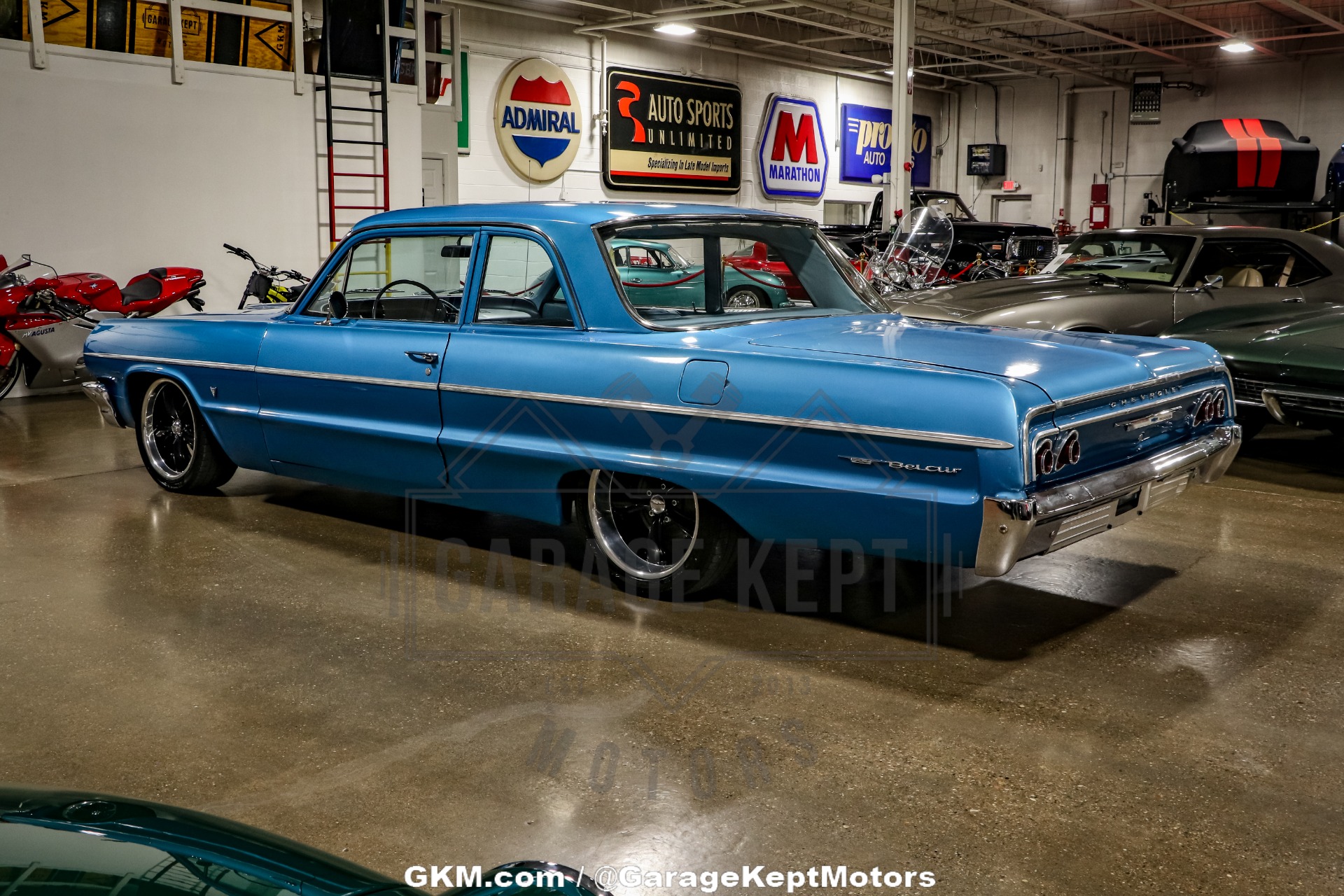 Chevrolet-Bel-air-1964-Blue-Blue-34